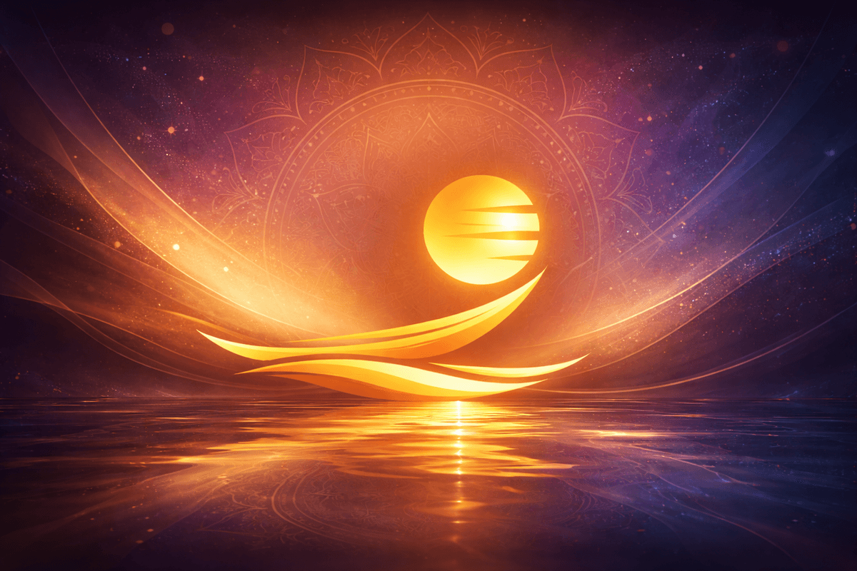 Astrological journey illustration